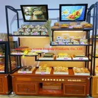 Bakery Display Cabinet Restaurant Supplier Pastry Cake Display Shelf