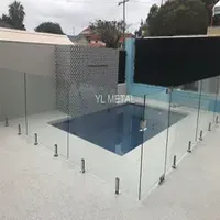 Y L Spigot Glass Railing Frameless Balcony Deck Premium Guardrail for Stairs