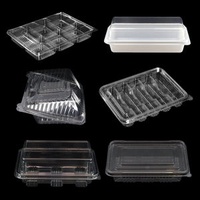 Custom Plastic Packaging Box PET Material Dry Goods Snack Packing Box Transparent Pastry Box