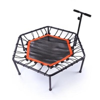 Without Various Adult And Child Protective Net Training 45 Inches Hexagonal Handrail Trampoline Trampoline