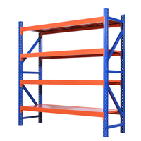 Manufacturer's Long Span Storage Adjustable Corrosion Protection 200Kg Steel Racking Warehouse Shelving Stacking Racks Shelves