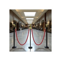 Hotel Concierge Column Stainless Steel Belt Barrier Management Guardrail Crowd Welcome for Trade Shows Traffic Barriers