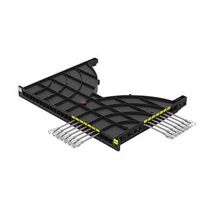 Channel Type 19 Inch 24 Ports Data Center Cable Management Rack Cable Manager for 800mm Deep Cabinets/Racks