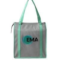 Rope or Handle Customized Non Woven Bopp Laminated Bags Gray Non Woven Bags For Books Non Woven Printed Polypropylene Bag