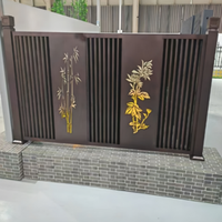 Aluminum alloy guardrail villa terrace roof courtyard guardrail aluminum art balcony household wall fence