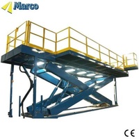 Stationary Running Mode CE Marco Twin Scissor Lift Table with Guardrail by Marco