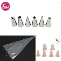 Baking Tools 22Pcs/Set 10Pcs Icing Bags 6Pcs Silicone Piping Tips Cover Set Nozzles Pastry Decorating Cake Dessert