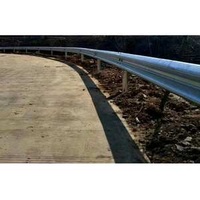 Steel Road Barrier w Beam Highway Guardrail Road Safety