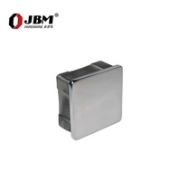 Factory direct sale 40*40/50*50 tube cable joint square handrail stairs handrail sealing base fitting stainless steel