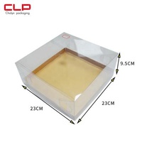 Recycled Materials Transparent Plastic Box Cake Box Pastry Carry Food Grade PET Plastic Clear Cake Box