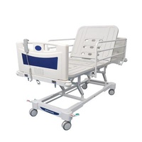 Hospital Clinic Medical Equipment Hospital Bed Three Functions Electric Hospital Bed With Patent Guardrail For Sale