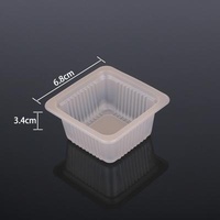 PP Plastic Pastry Packaging 6.8*6.8*3.4cm Mooncake Plastic Pastry Box