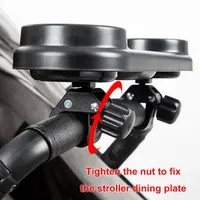 Stroller Dinner Plate Universal Cart Dining Plate Snacks Baby Bottles Holder Handrail Bearing Plate Baby Stroller Accessories