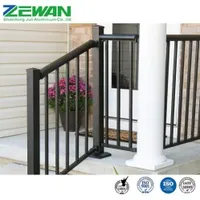 Aluminum Designs Balcony Staircase Outdoor Stair Fence Glass Railing Balustrade&Handrails