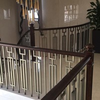 EUROPEAN Column Villa Duplex Attic Barrier Deck Bay Window Railing Aluminum Alloy Stair Handrail Railing