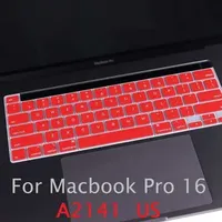 Keyboard Covers US Layout Skin A2141 for Macbook Pro 16 in 2019 US Keyboard Cover Skin Silicone Waterproof Pro 16 A2141 Keyboard Membrane Protector z0114