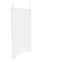 Provides added protection against potential respiratory droplets snagging sneeze shield/sneeze guard guardrail