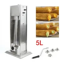 Baking Pastry Tools 5L Manual Maker Spanish Donuts Vertical Churrera Churro Machine Stainless Steel 4 Nozzles Commerial Home 230627