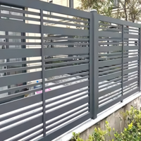 Aluminum alloy guardrail Villa fence Galvanized new Chinese-style courtyard fence Outdoor isolation railing