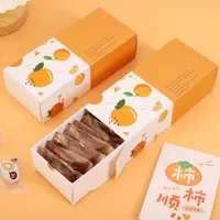 Creative Hand Drawn Nougat Box, Baked Cookies, Pineapple Crispy Macaron Walnut Cake, Empty Box, Pastry Packaging Box