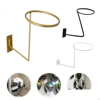Storage Holders Racks Steel Motorcycle Accessories Helmet Holder Hanger Rack Wall Mounted Hook For Coats Hats Caps Black Drop Deliv Ot0Wb