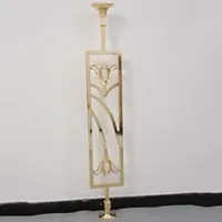 Contemporary K Gold Metal Stair Handrail Balustrade Stair Railing Post
