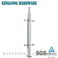 Factory Direct Stainless Steel Mount Balustrade Post Handrail Taircase Stairs Glass Railing Handrail