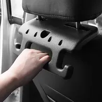 Car Seat Headrest Hanger Hook Handrail Safety Handrail Car Seat Back Hanger Portable Storage Hook Holder Auto Fastener Clip