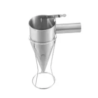 German Quality CE Market Leading Price With Stand Cake Decoration Bakery Stainless Steel 1.3L Capacity Rubber Stand Piston Funnel Pastry Filler