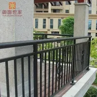 2024 Light Weight Parapet Stock Design Powder Coated Aluminum Handrail for Balcony