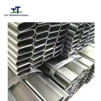 Q235 Carbon Ss Oval Pipe , Oval Stainless Steel Tubing For Handrails Conjunction