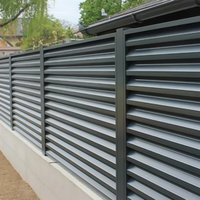 Aluminum alloy guardrail Villa courtyard sub-wall guardrail, fence fence Privacy grille Mesh grille Balcony