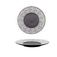 Sustainable Hotel Restaurant Supplying High-Grade Ceramic Gold And Silver Art Food Dish Creative Home Steak Pastry Dish