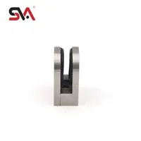 Glass Railing Handrail Semicircular Edge Stainless Steel Glass Clamp Bracket