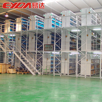 Heavy-Duty Bolt-Structured Multi-Level Storage Mezzanine Racks System Powder Coating Steel Corrosion Stacking Racks Shelves