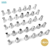Sustainable Baking Tool Plastic Pastry Decorating Russian Piping Tips Set