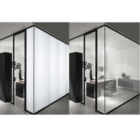 Switchable Electric Smart Glass Film Opaque PDLC Film Smart Glass Remote Control For Partition Walls / Shower Enclosures