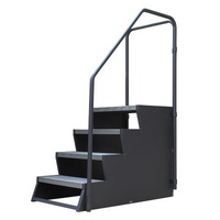 Customized Non-slip 4 Tier Step For Bath Spa Durable Elegant Step With Handrail Waterproof Hot Tub Step