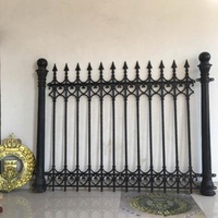 Cast iron villa courtyard fence custom iron garden decorative guardrail ductile iron perspective wall