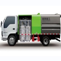 Convenient& efficient small size guardrail washing device / road guardrail cleanout urban vehicle for sale XSZ5070GQXE6