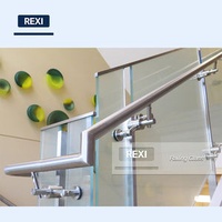 Ultra Clear Low Iron Toughened Tempered Glass Modern Design Handrail For Pool Fencing And Stair Railing With CE Certification