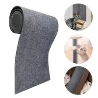 Self-adhesive Carpet Mat Gray Self Adhesive Felt Fabric Trimmable for Cat Tree Racks Drawer Box Cat Scratching Board
