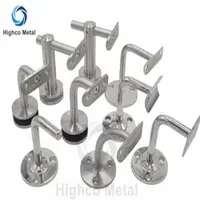 Wall and Glass Mount Stair Handrail Bracket Glass Railing Balustrade