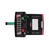 Custom Membrane Switch Keyboard with Transparent Window for Industrial Equipment