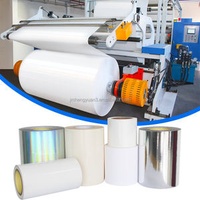 1535mm Gloss BOPP White/Clear/Silver/Holographic Jumbo Label Material Polypropylene Sticker Label Stock Roll PP Jumbo Label
