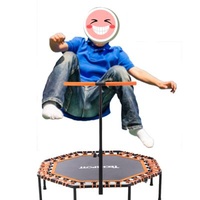Without Protective Net Hexagonal Round Trampolines Octagonal Folding Handrail One Indoor Fitness Trampoline
