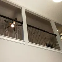 Double Rings Modern Iron Stair Handrail