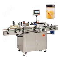 Fully Automatic APPAREL Hot Melt Stick OPP Sticker Labeling Machine Round Bottle BOPP Labeling Machine