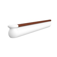 Hospital Handrail 152mm X 25.4mm X 6.70 M Plastic Hospital Handrail Cover