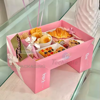 Wholesale White Bakery Pastry Box With Window Pastry Containers Cookie Dessert Box Packaging for Cake Pies Donut Macaron